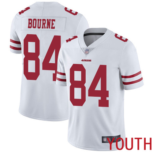 San Francisco 49ers Limited White Youth Kendrick Bourne Road NFL Jersey #84 Vapor Untouchable->youth nfl jersey->Youth Jersey